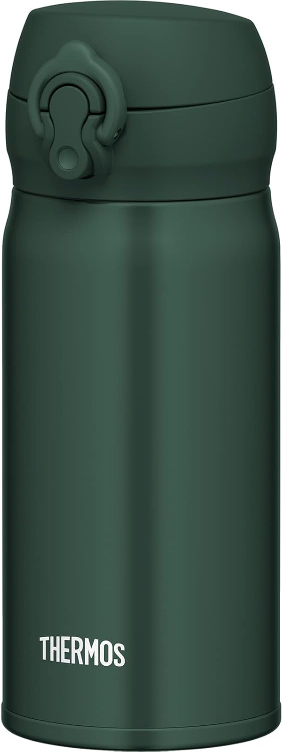 Taza portátil acero inox 0.35L color verde oscuro