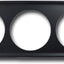 Panel montaje universal medidor triple 52mm negro