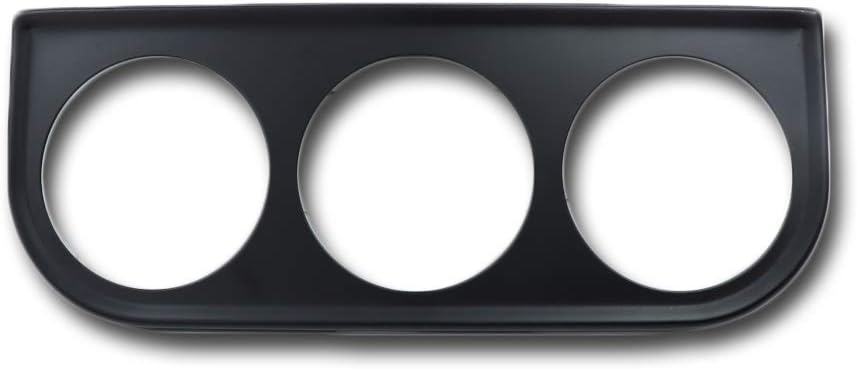 Panel montaje universal medidor triple 52mm negro
