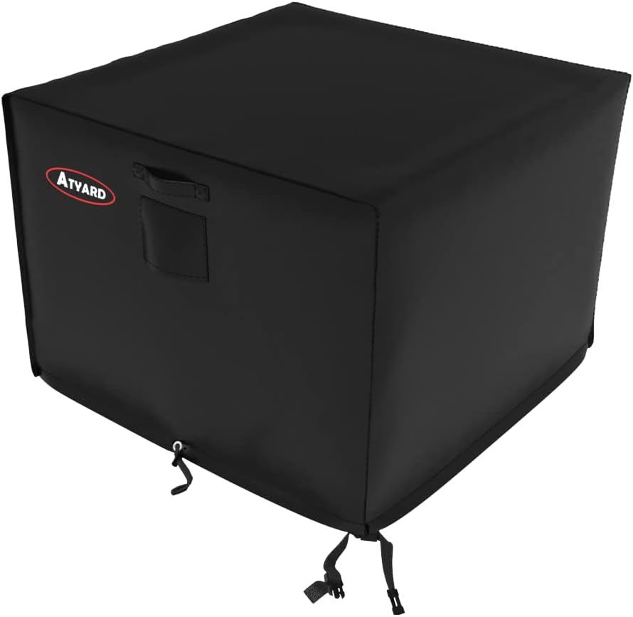 Cubierta cuadrada hoguera gas 32x32x24" impermeable negro