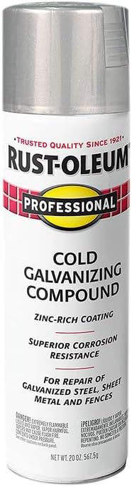 6 Pzas Spray Galvanizante Profesional Gris Frío