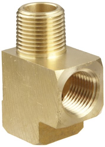 Conector caño latón racor en T macho hembra 1