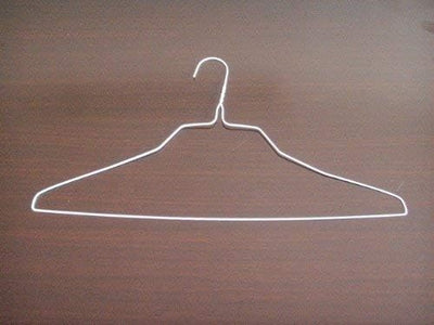 100 Perchas Ropa Blanco Alambre 18pulg