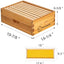 Caja 8 marcos miel mediana con hojas cera abejas