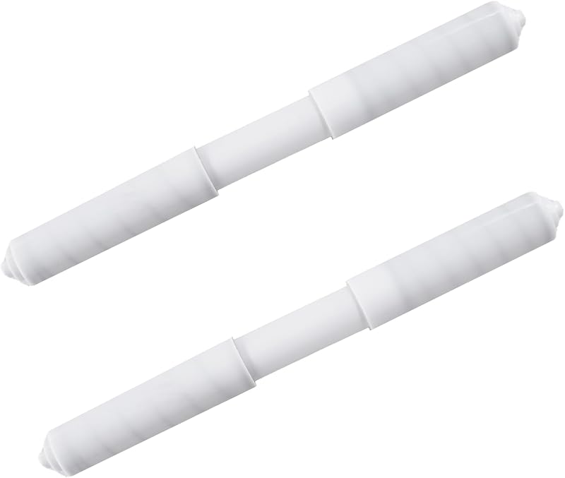2 Pzas Varilla Repuesto Soporte Papel Higiénico Blanco