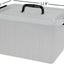 Caja almacenamiento transparente 12qt con tapa pestillos