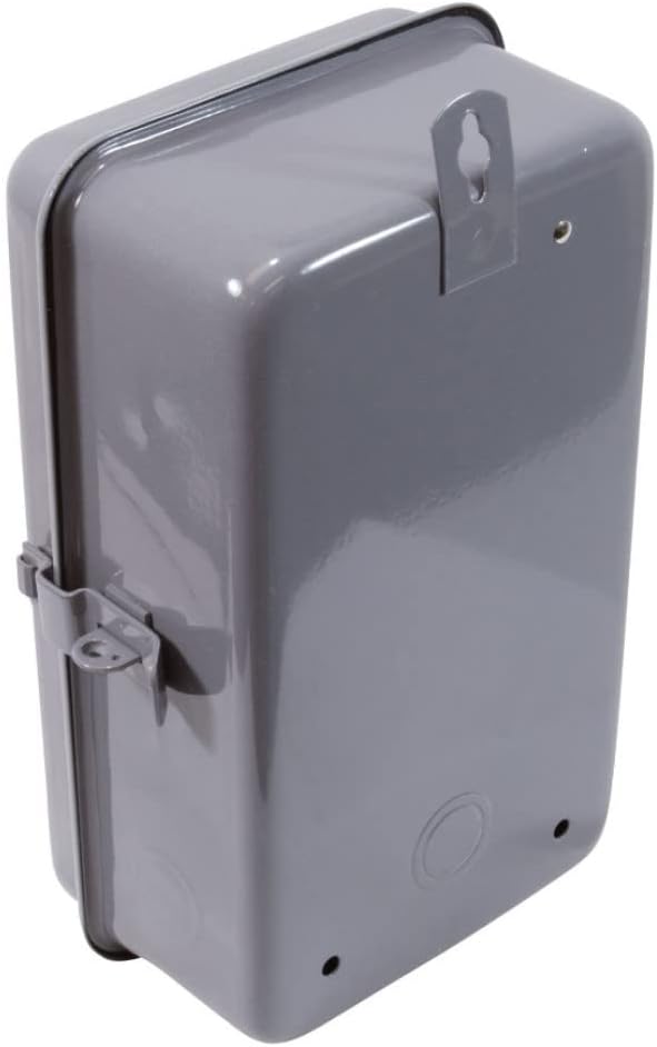 Caja eléctrica acero 5 1/2x9 3/8x3 5/8 gris