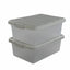 Caja plástico 14qt transparente con tapa 2 pzas