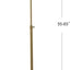 Lámpara LED ajustable latón dorado y negro 55-65pulg