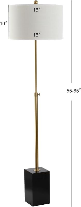 Lámpara LED ajustable latón dorado y negro 55-65pulg