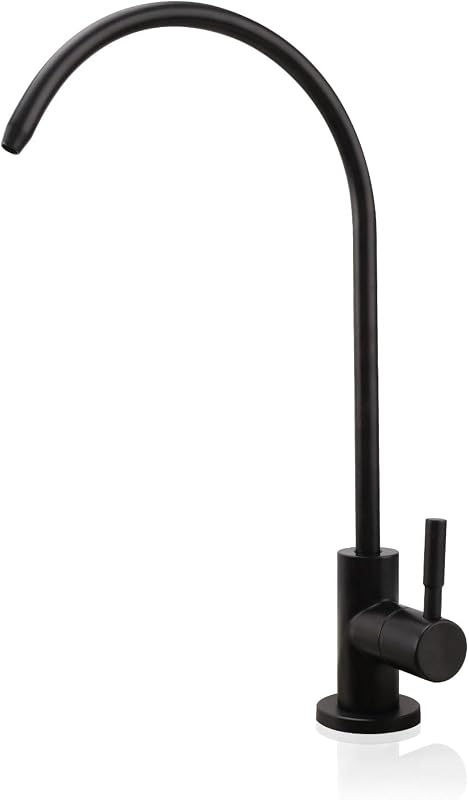 Grifo agua potable comp osm inversa inox moderno negro