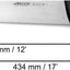 Cuchillo carnicero acero inox 12pulg mango POM negro
