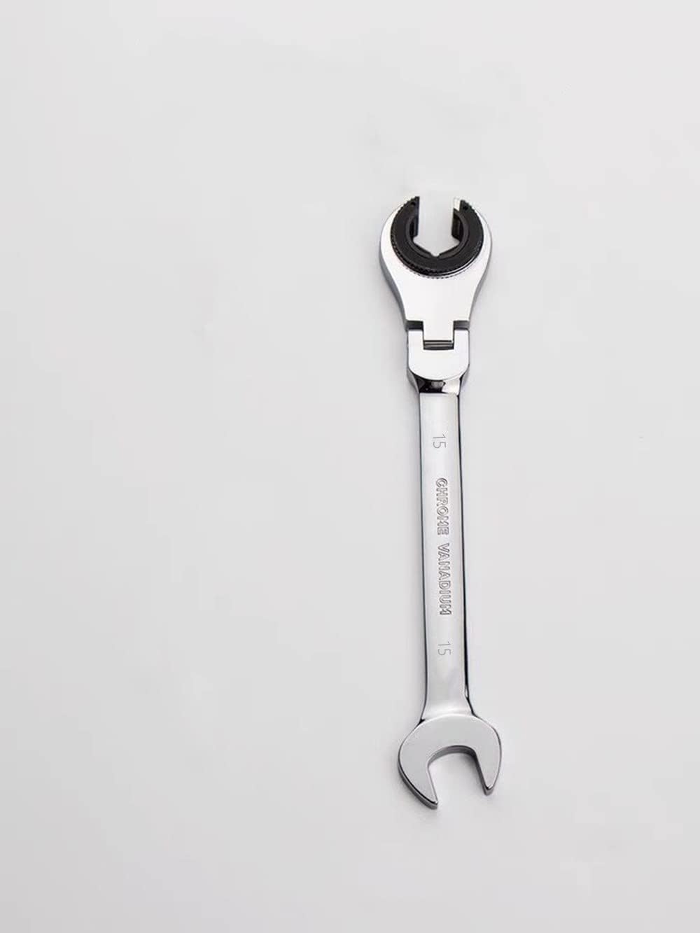 Llave trinquete métrica 15mm cabeza flexible