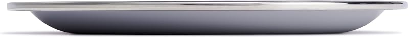 Plato acero inox reutiliz. para acampar gris abedul