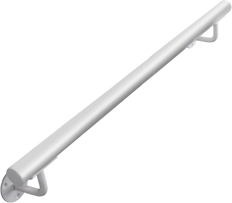 Barandilla metal resistente 3ft para escaleras color blanco
