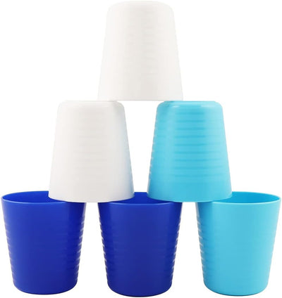Vasos plástico sin BPA reutilizables 8oz set 6
