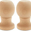 Remate madera poste bandera 1" tapa clavija set 2