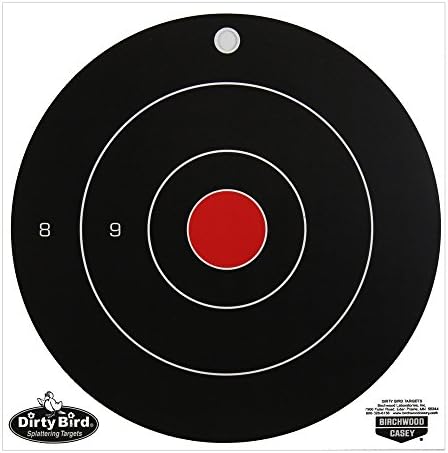 8 Objetivos de Tiro Bullseye Papel Dirty Bird