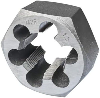 Hex. M28x1.5 muere hilo acero derecho
