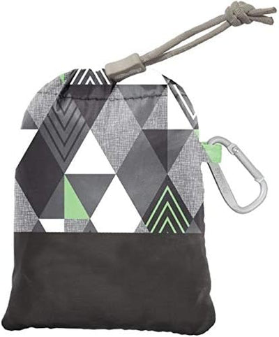Bolsa reutilizable con clip mosquetón compacta ecológica
