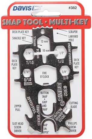 Herramienta cubierta 382 Multi-Key metal plateado