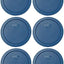 Tapa almacenamiento alimentos 4 tazas plástico sin BPA set 6