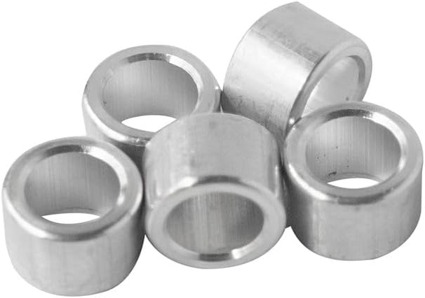 Espaciador aluminio 3/8x1/4 redondo sin rosca para pernos 1/4 o M6