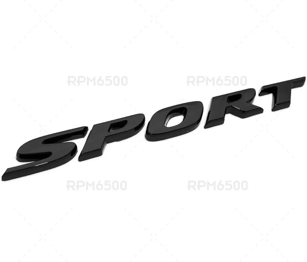 Placa identificación deportiva para Civic negro brillante