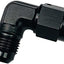 Adaptador manguera combustible 12AN negro anodizado