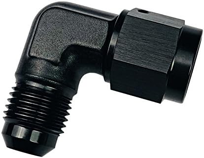 Adaptador manguera combustible 12AN negro anodizado