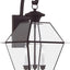 Farol pared exterior 3 luces color bronce