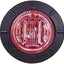 Luz marcador LED redonda transparente roja 1-1/4