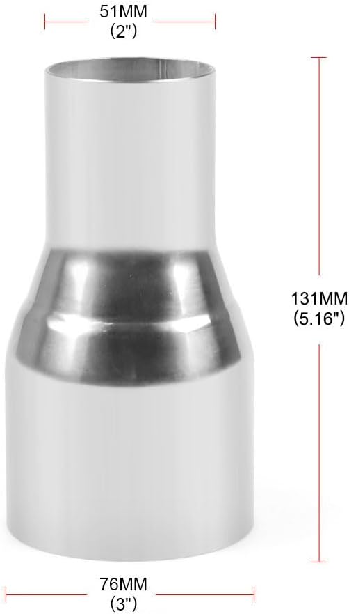 Conector reductor acero inox 304 2pzas 2 a 3"
