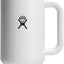 Vaso térmico acero inox con asa tapa pajita 1180ml blanco
