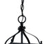 Colgante 2 luces negro 14.75pulg