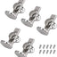 5 Pzas Metal Clarinete Plateado para Oboe