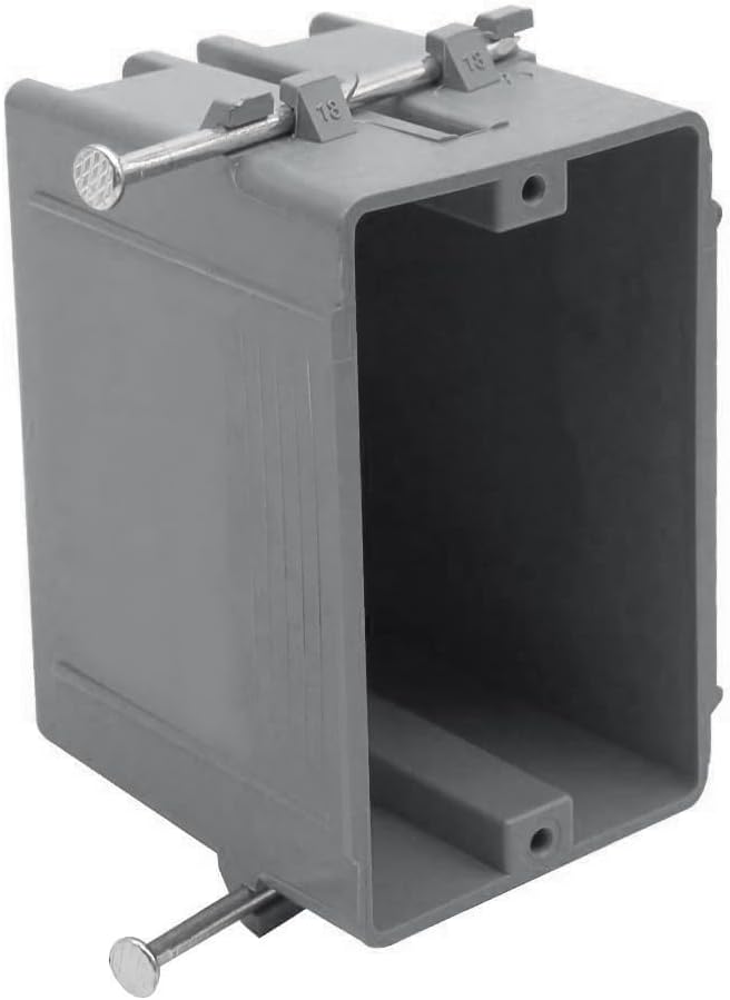 Caja salida PVC 1 banda 18 pulg cubicas gris cert ETL