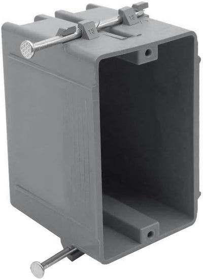 Caja salida PVC 1 banda 18 pulg cubicas gris cert ETL