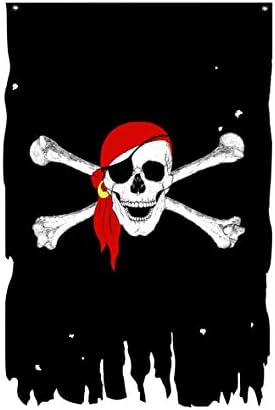 Bufanda calavera huesos bandera 3x4.8ft Jolly Roger