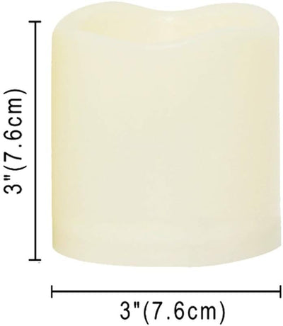 2 Velas LED sin llama plástico control remoto decoración