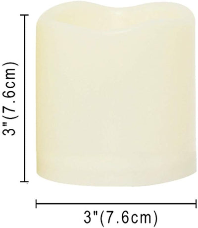 2 Velas LED sin llama plástico control remoto decoración