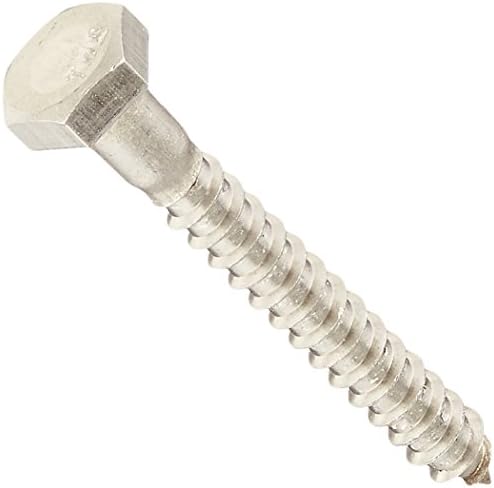 Tornillos hex acero inox 1/4x2 pulg set 50