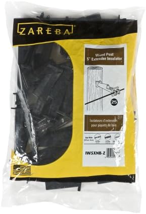 Aislador extensor clavo 5" 25uds color negro