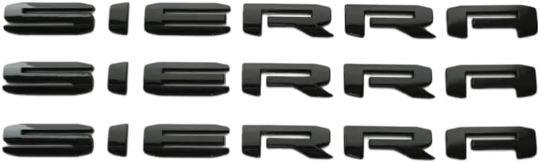 Emblema Sierra 3 Pzas Negro Brillante GMC Yukon 19-26