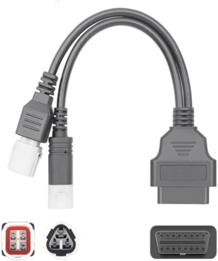 Cable adaptador OBD2 3/4 pines a 16 pines para Yamaha