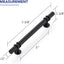 15 Manijas 7.38pulg Negro Mate para Gabinetes Cocina