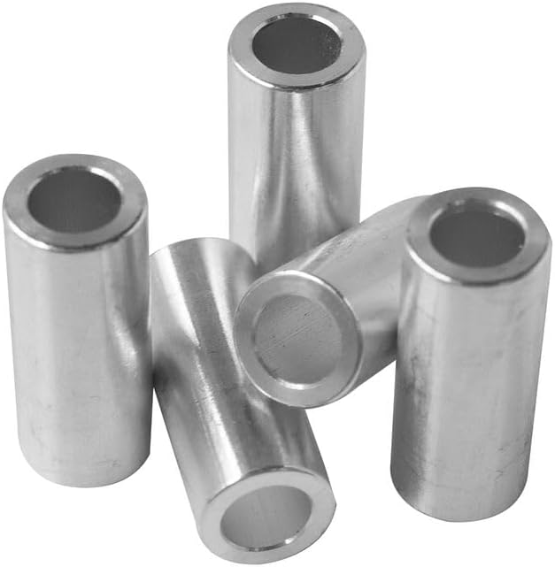 Espaciador aluminio 5/8x0.4 pulg redondo liso sin roscar