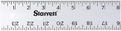 Regla aluminio 24pulg 2pulg 0.081pulg 1/8 1/16