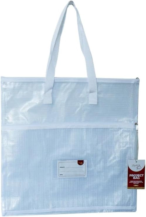 Bolsa organizadora de manualidades con asas malla transparente