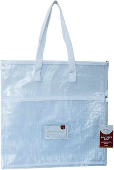 Bolsa organizadora de manualidades con asas malla transparente